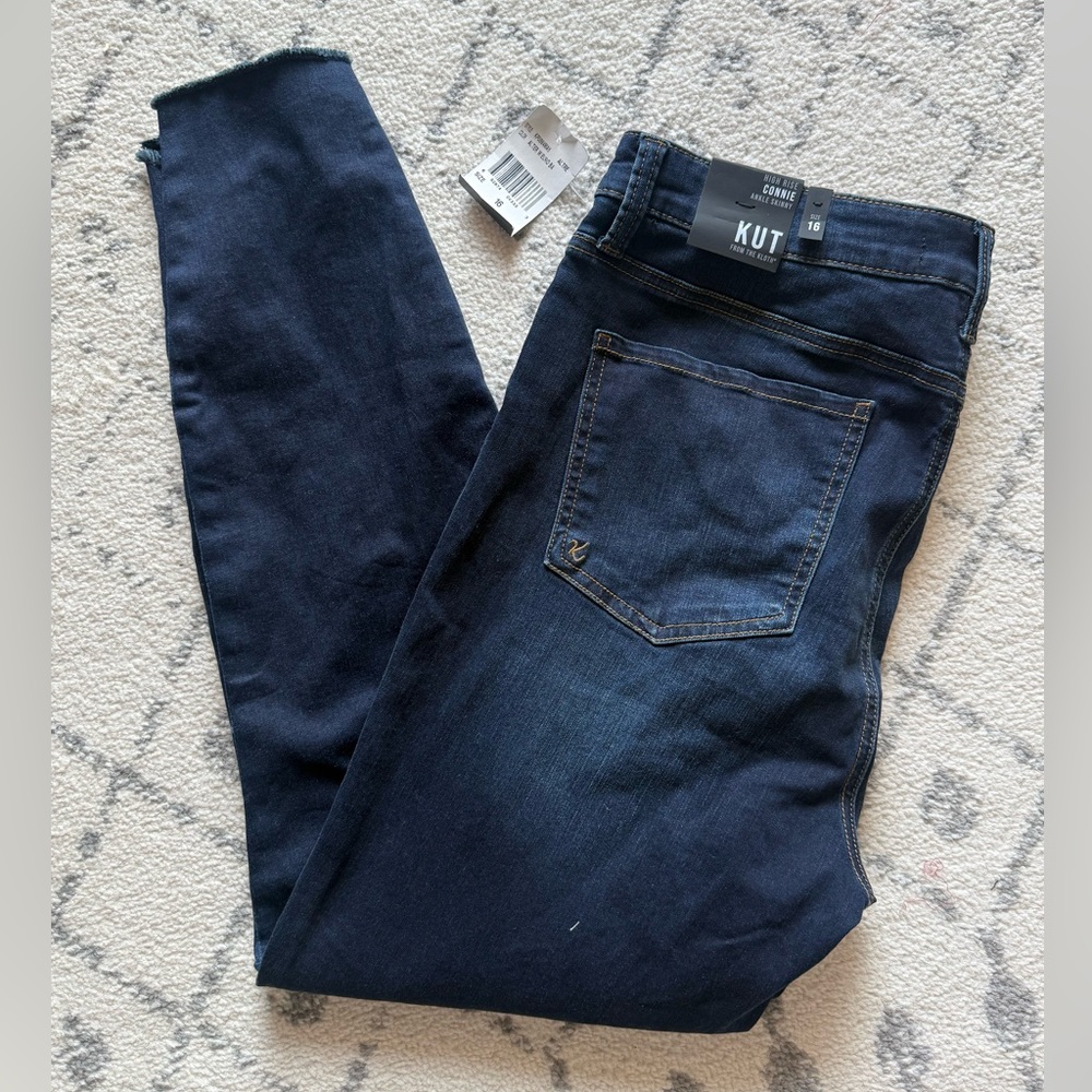 Kut from the Kloth High Rise Connie Ankle Skinny Jeans | Size 16 | NWT